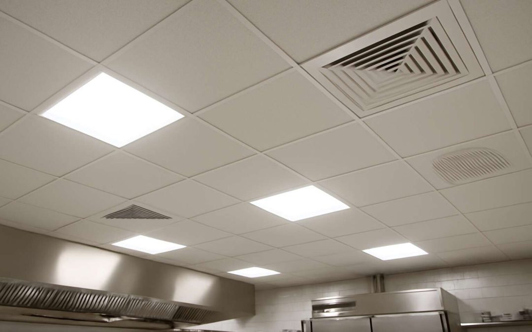 Upgrade Safety and Style with durable, easy-to-clean Ceiling Tiles for Commercial Kitchen Spaces