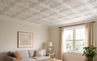 Upgrade your space with polystyrene ceiling tiles: lightweight, budget-friendly, stylish