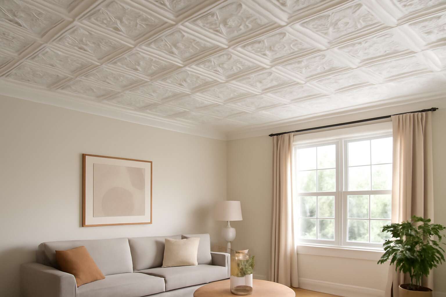 polystyrene ceiling tiles
